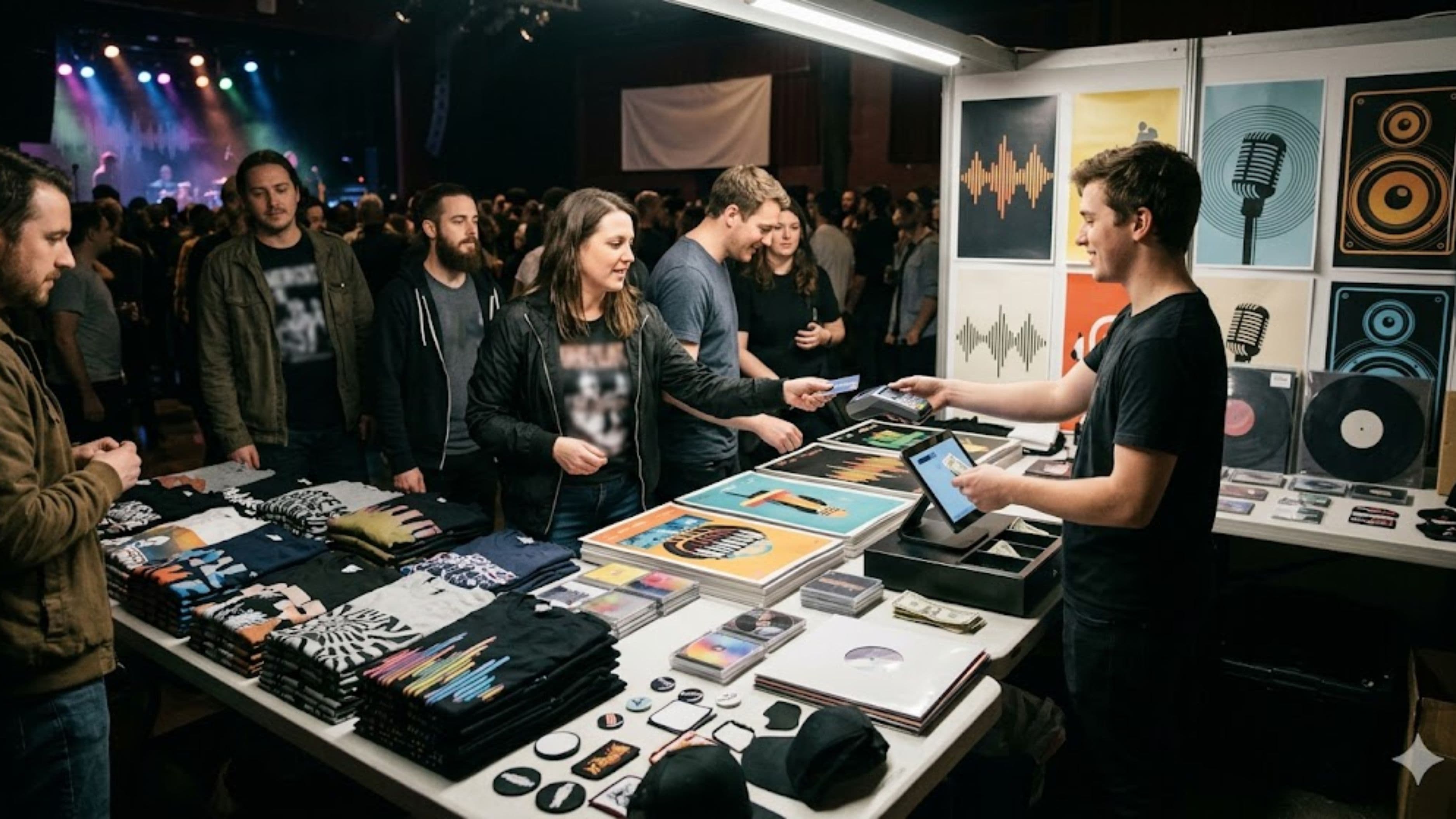 How Merchandise Tables at Live Shows Still Drive Real Revenue