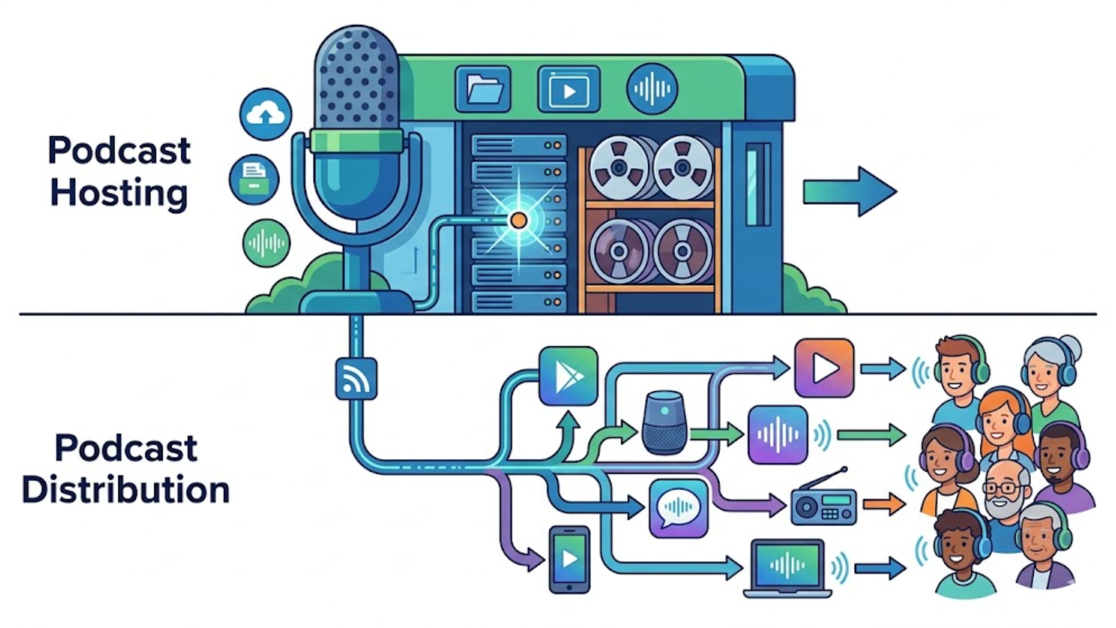The Difference Between Podcast Hosting and Podcast Distribution Explained