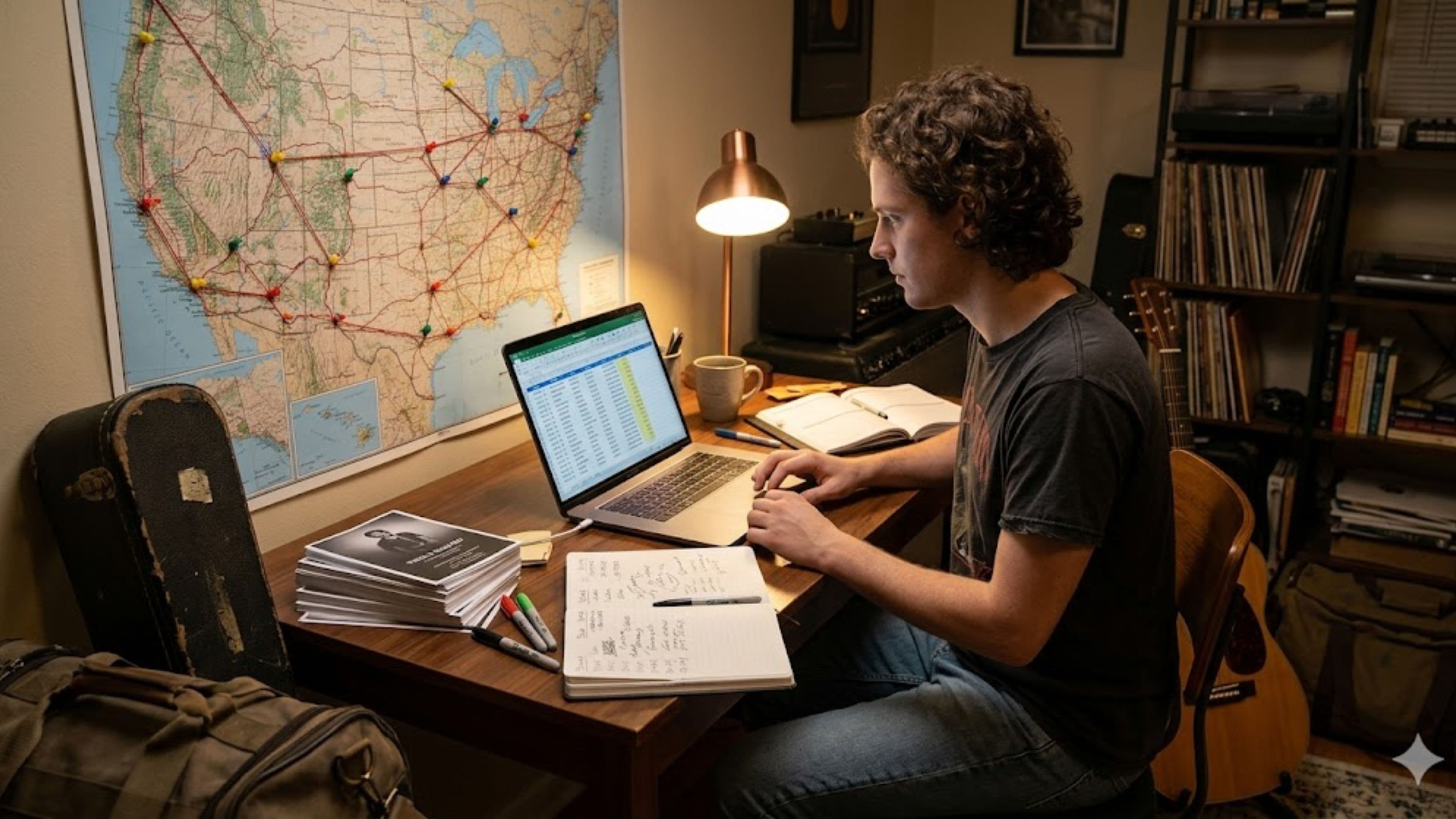 The Logistics of Self-Booking a Multi-City Tour As an Indie Artist